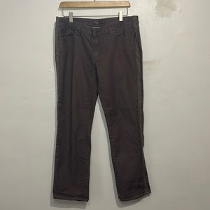 Size 12/ 31 Women's Prana Straight Leg Brown Jeans
